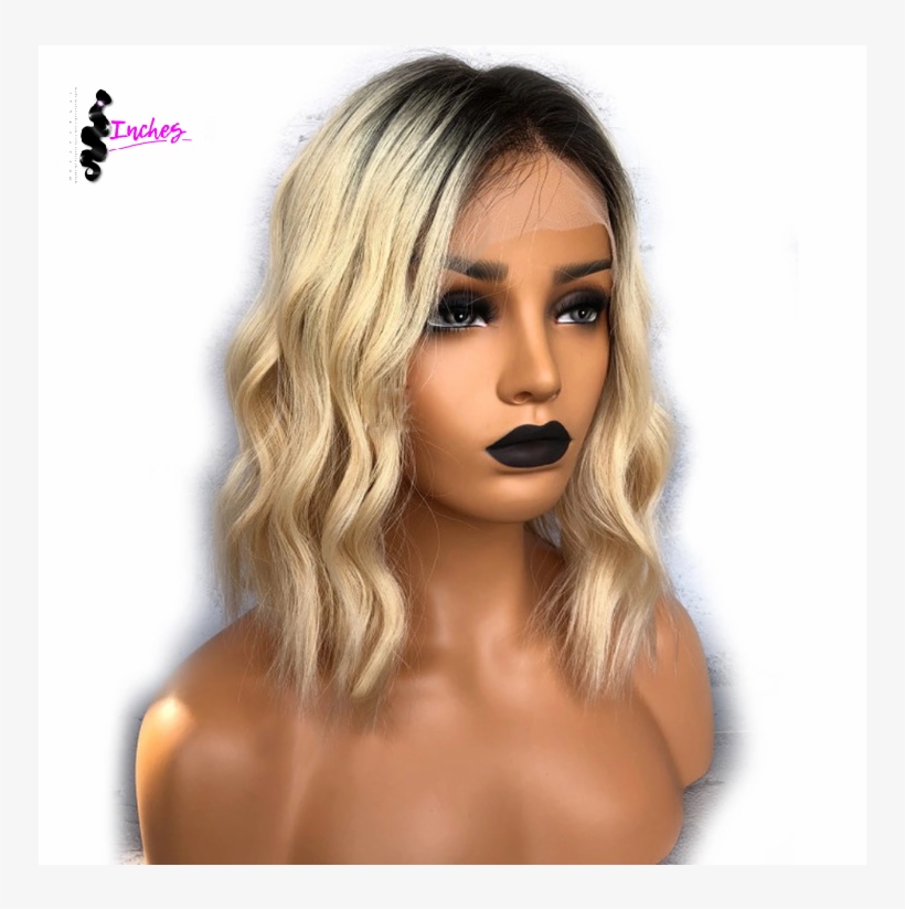 9a T1b/ Blonde Virgin Human Hair Bob Wig - Blonde Wet And Wavy Wigs, transparent png