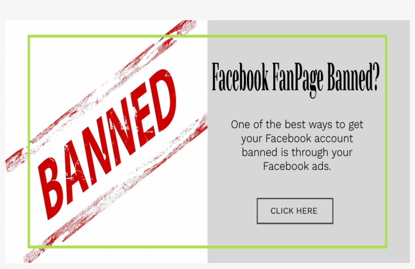 Facebook Fanpage Banned Here's What Happened - Graphic Design, transparent png