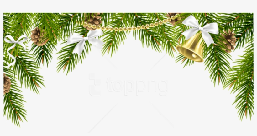 Free Png Christmas Pine Decor With Ornaments Png - Christmas Pine Decor Png, transparent png
