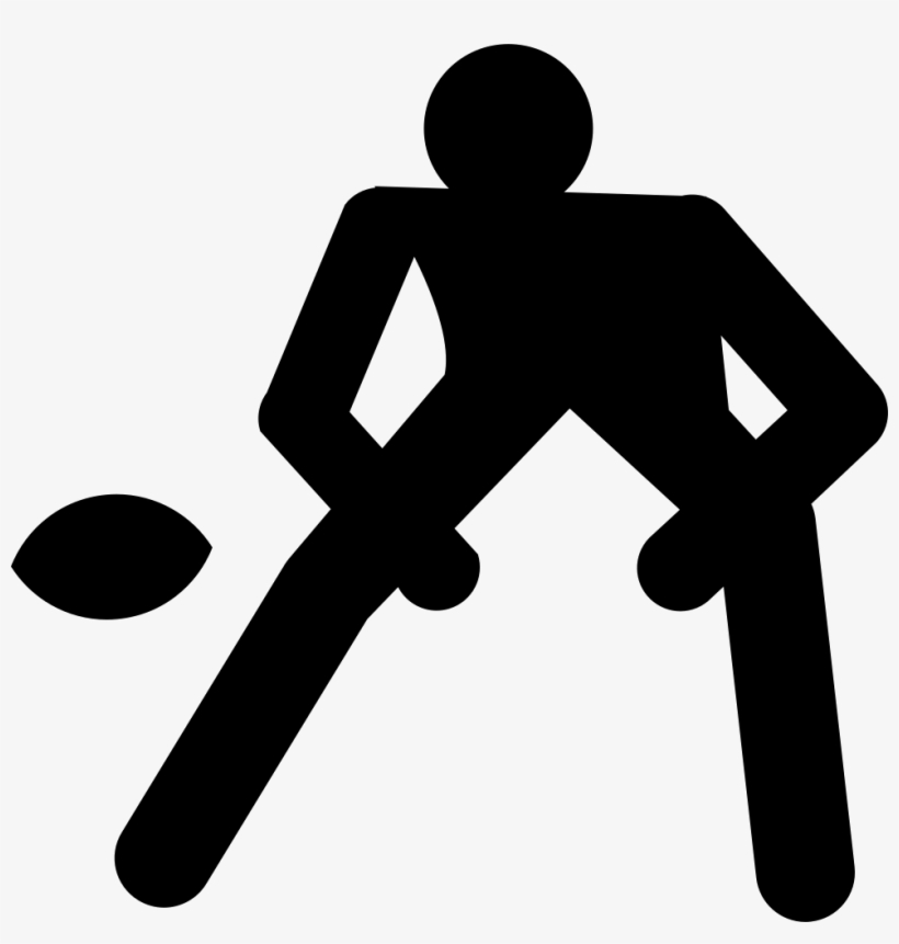 Rugby Player Silhouette Flexed To Front To Catch The - Rugby Football, transparent png