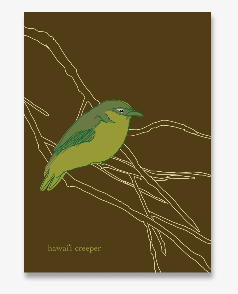 Hawai'i Creeper Notecard - Illustration, transparent png
