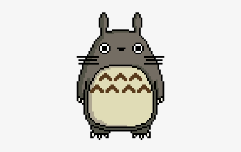 Art, Pixel, And Totoro Image - Cartoon, transparent png
