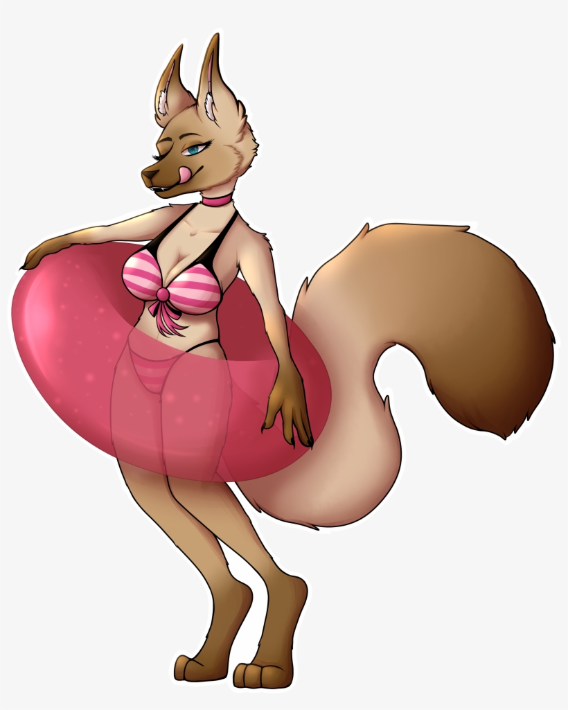 Summer Furry Commission - Cartoon, transparent png