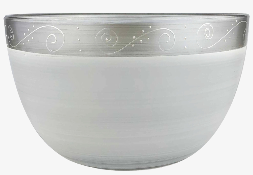 Heirloom White/pewter Swirl 6' Bowl - Bowl, transparent png
