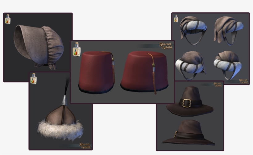 This Pack Includes The Following Dyeable Hats - Fedora, transparent png