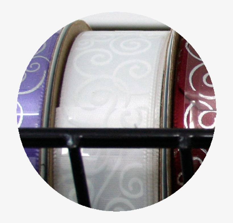 Swirl Pattern Ribbon White/white - Makeup Mirror, transparent png