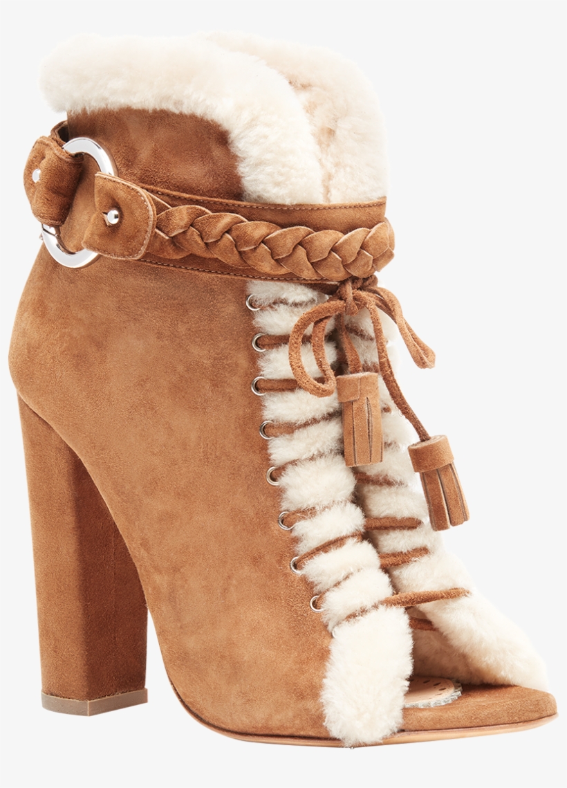 Suede Leather Fur Boots 110mm - Knee-high Boot, transparent png