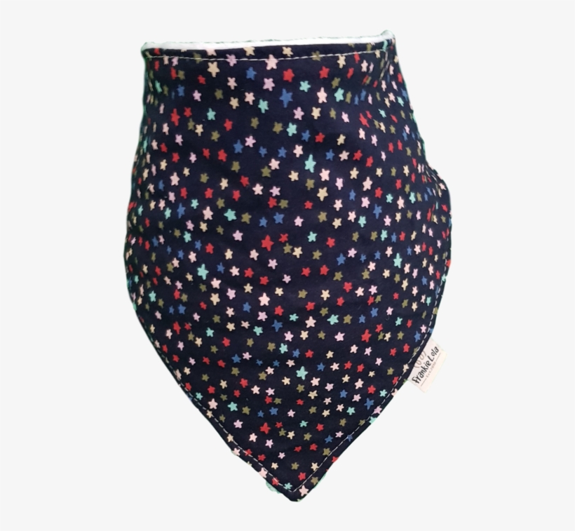 Twinkle Twinkle Blue Star Bib - Polka Dot, transparent png