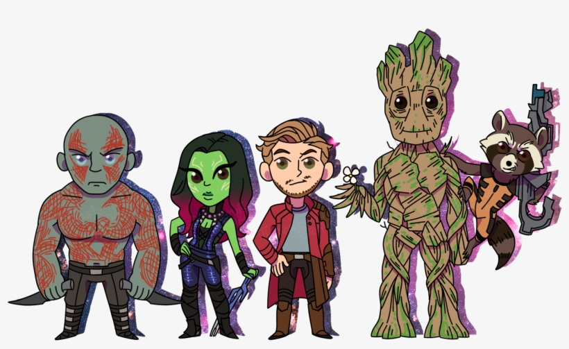 Guardians Of The Galaxy - Guardians Of Galaxy Groot Chibi, transparent png