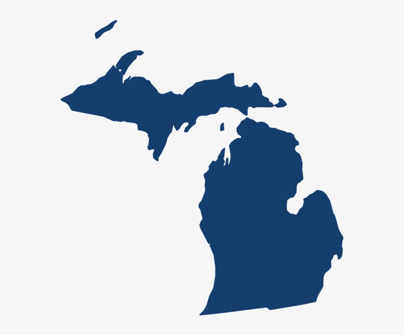 Michigan State Map » Michigan State Map - Michigan Map Vector, transparent png