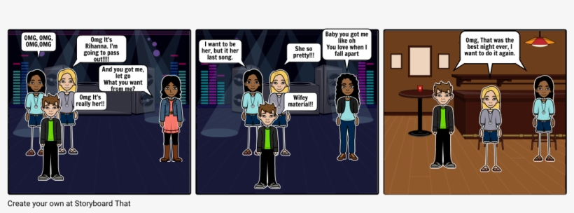 My First Perspective Of A Rihanna Concert - Cartoon, transparent png