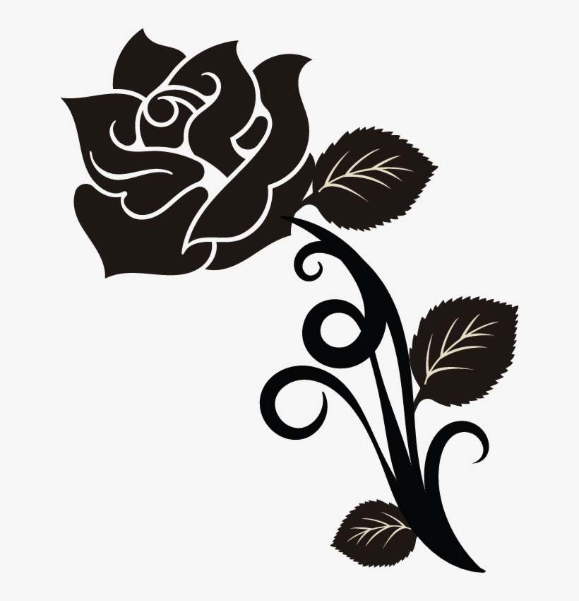 Rose Flower Logo, transparent png