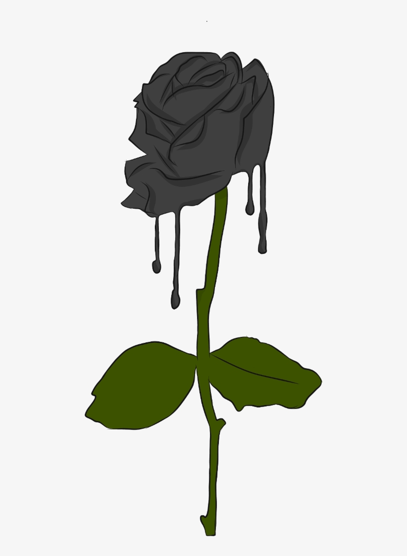 #rose #black #blackrose #green - Illustration, transparent png