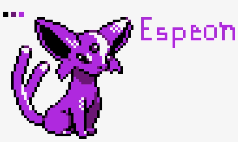 Espeon Direct Image Link - Pixel Art Pokemon Design, transparent png