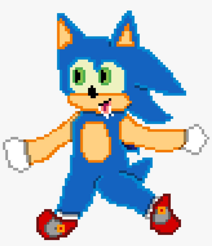 Sanic - Cartoon, transparent png