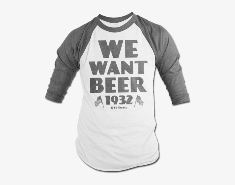 We Want Beer Jersey - Long-sleeved T-shirt, transparent png