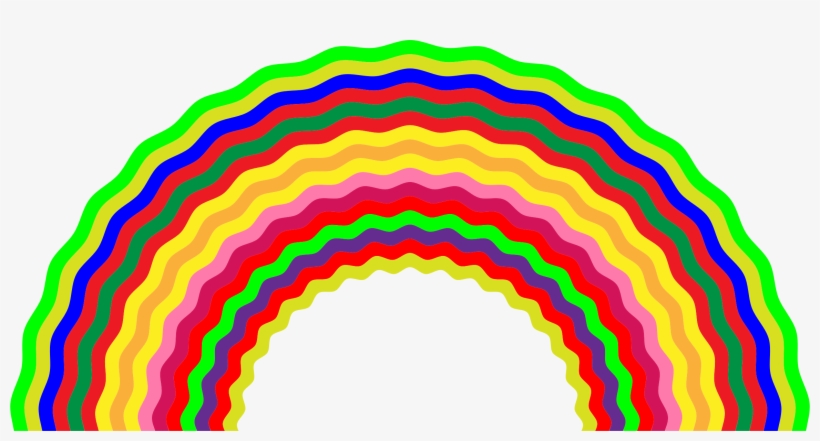 This Free Icons Png Design Of Wavy Rainbow, transparent png