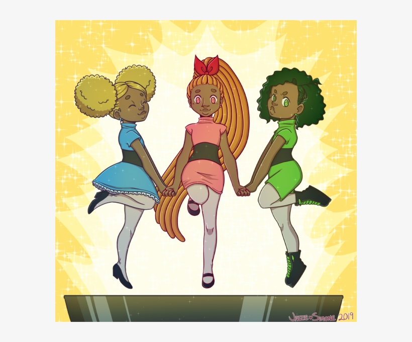 #powerpuffgirls #blackartist #blackart #blacktwitter - Cartoon, transparent png