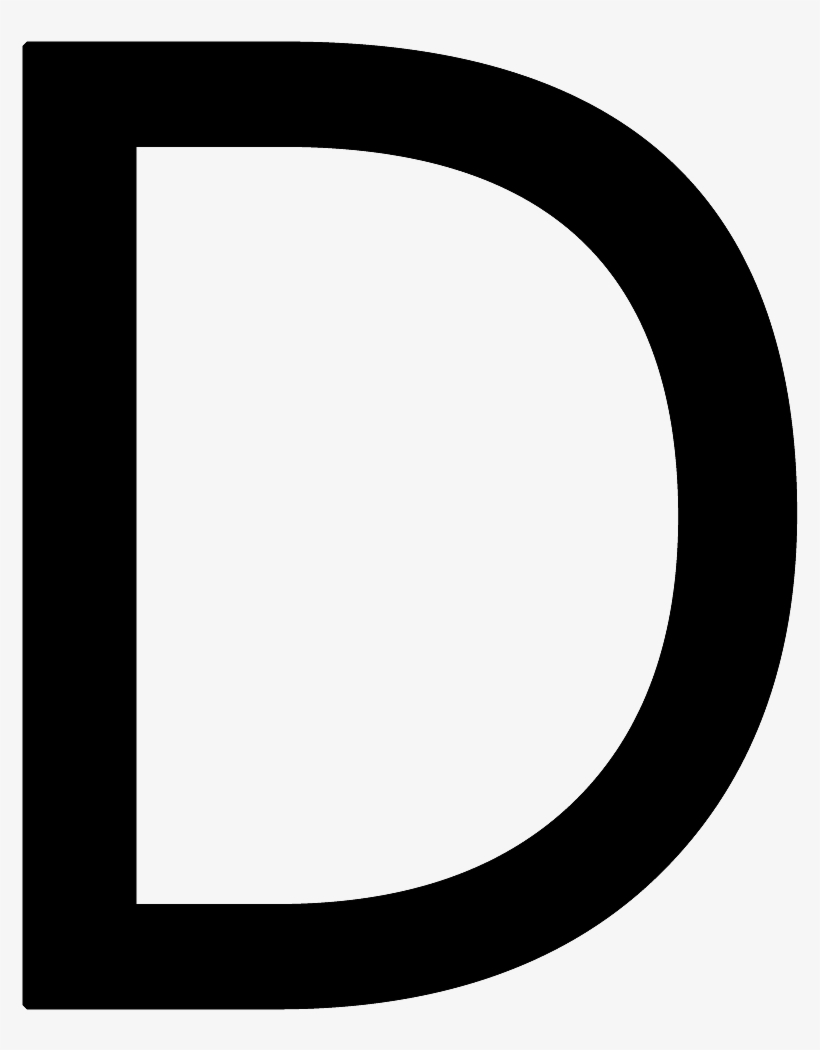 Letter D Png - Letter D In Black, transparent png