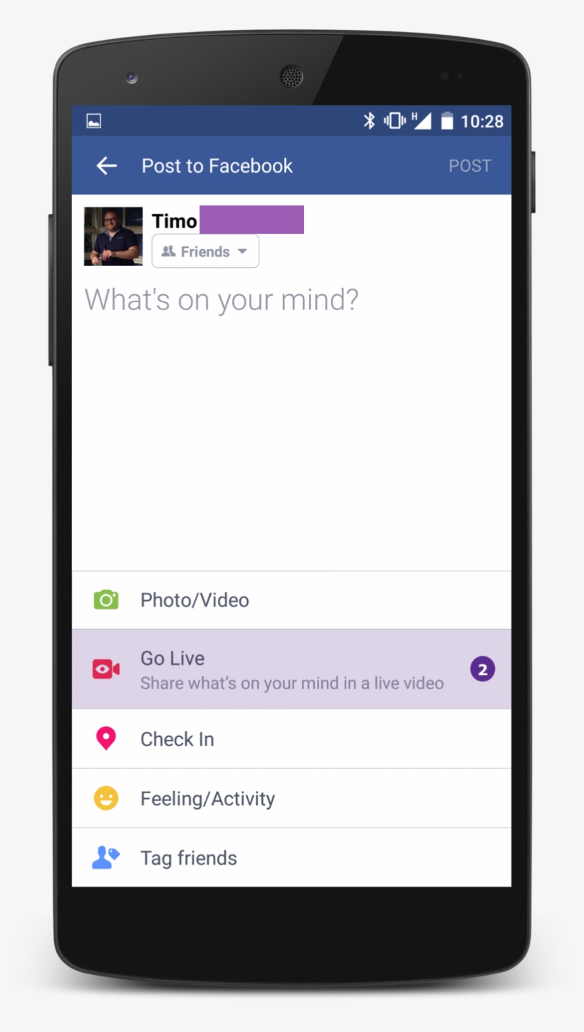 Then Tap The "go Live" Option - Google Inbox Android, transparent png