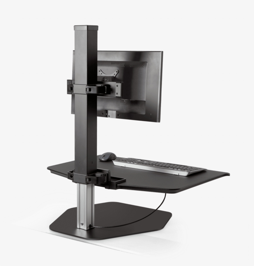Winston Workstation® Single Freestanding Sit-stand - Computer Monitor, transparent png