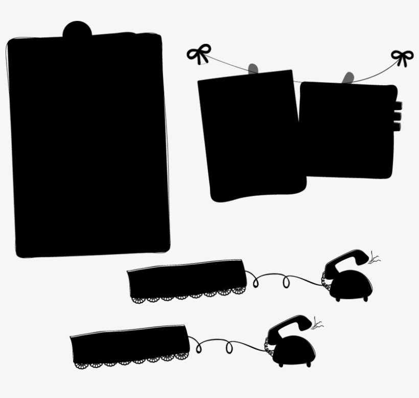 Cartoon Silhouette - Bag, transparent png