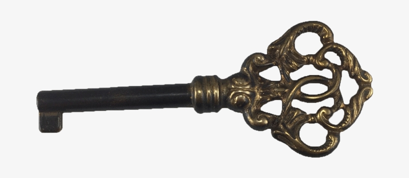 Hand Aged Solid Brass Key - Old Style Keys, transparent png