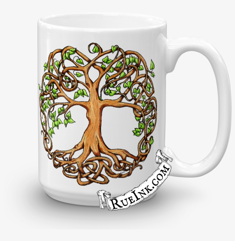 Druid Tree 15oz Mug - Mug, transparent png