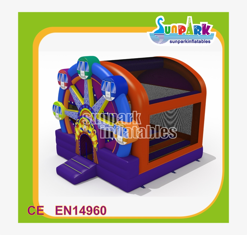 Indoor Kids Ferris Wheel Inflatable Bounce House Jumping - Rede De Volei Piscina, transparent png