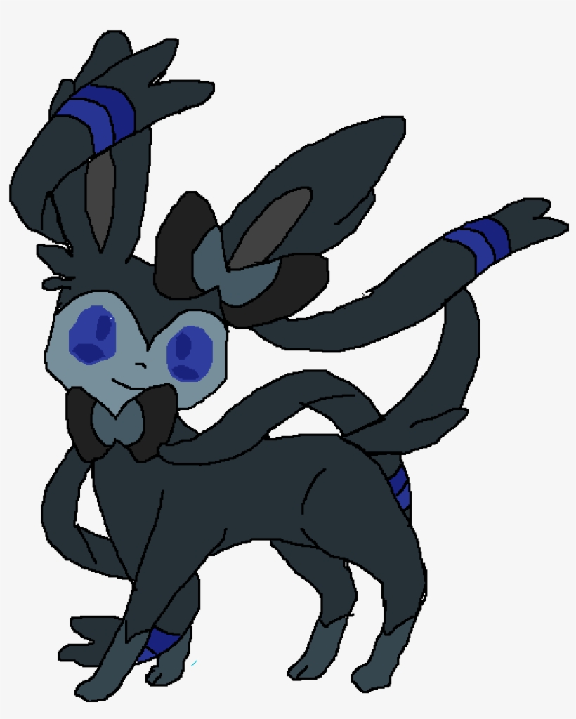 Shadow Sylveon - Cartoon, transparent png