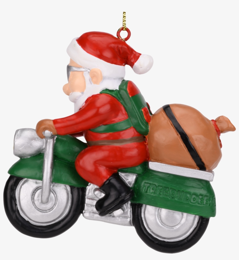 Tree Buddees Biker Santa Claus Motorcycle Christmas - Santa Claus, transparent png
