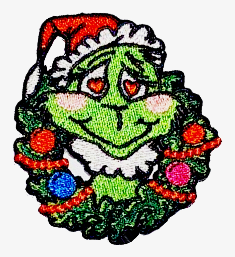 Holiday Grinch Patch, transparent png