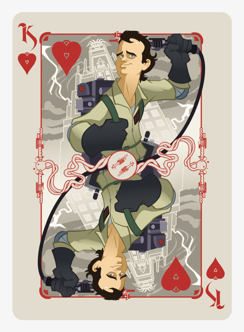 Ghostbusters Playing Cards - Cartoon, transparent png