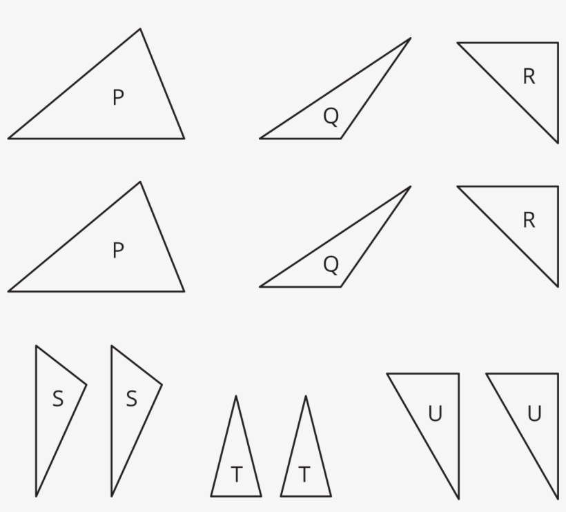 Of These Pairs Of Identical Triangles Can Be Composed - Triangle, transparent png