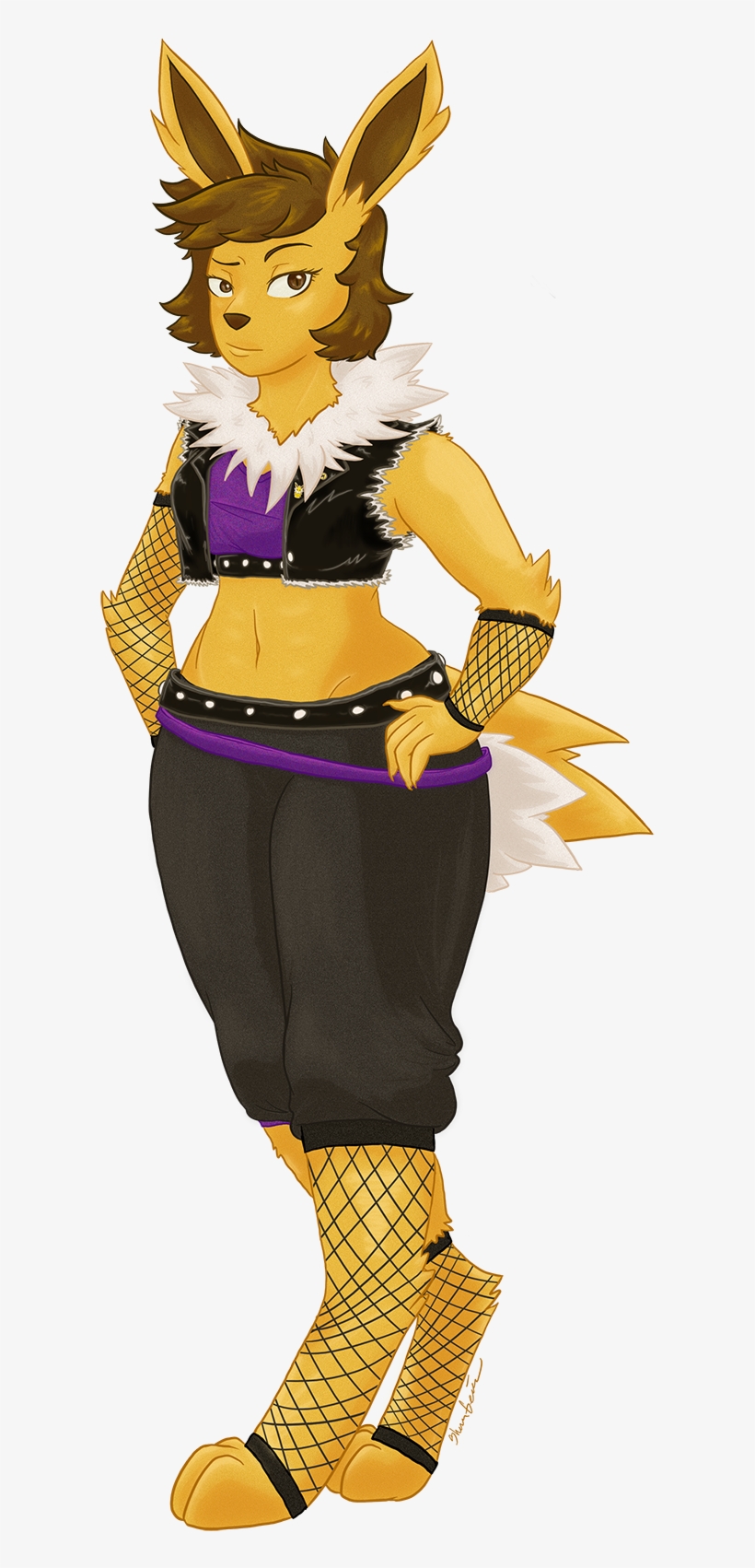 Jolteon Girl - Cartoon, transparent png