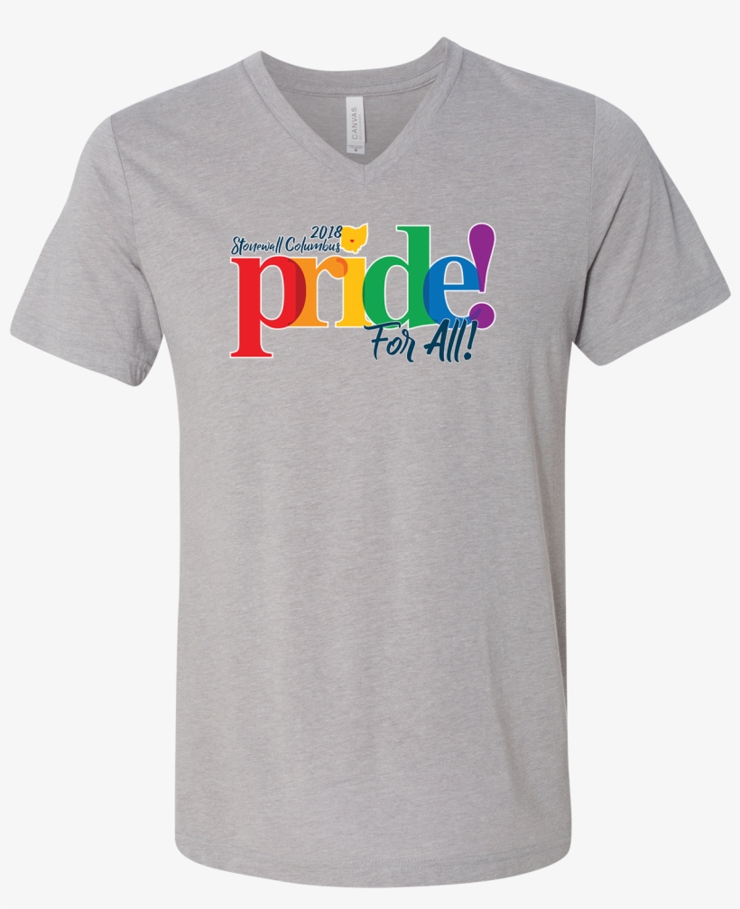 Official Stonewall 2018 Pride For All Athletic Grey - Active Shirt, transparent png