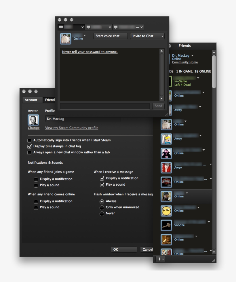 Other Windows - New Steam Friends Window, transparent png