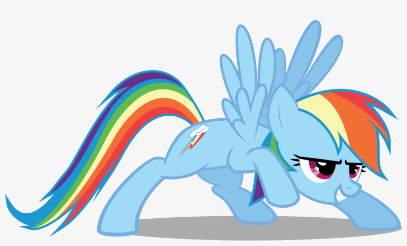My Little Pony - Mlp Rainbow Dash Posing, transparent png