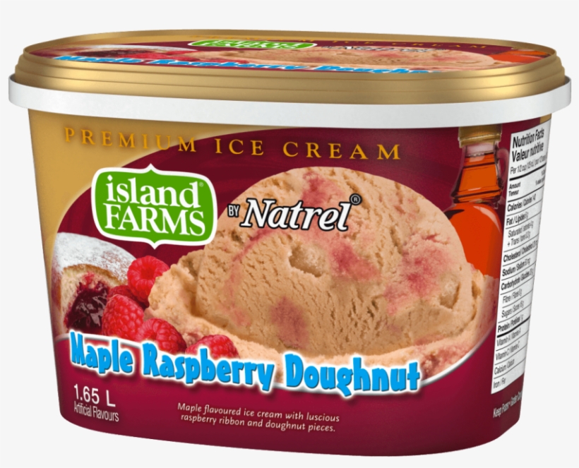 Maple Flavoured Ice Cream With Luscious Raspberry Ribbon - Island Farms, transparent png