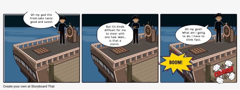 The First Doughnut - Cartoon Battle Of Jutland, transparent png