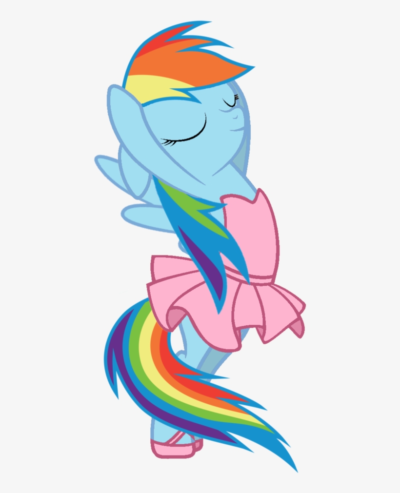 Rainbow Dash On Ballerina - Mlp Rainbow Dash Ballerina, transparent png