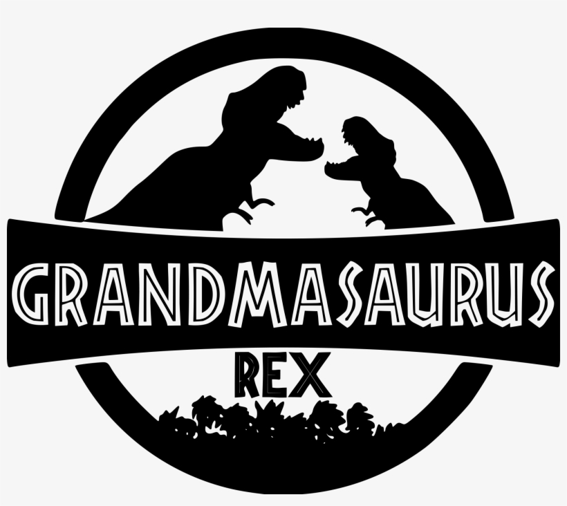 Grandmasaurus Rex Digital Dxf - Daddysaurus Svg, transparent png
