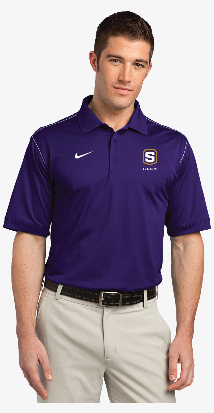 Nike Dri-fit Swoosh Pique Polo - Nike Golf Dri Fit Sport Swoosh Pique Polo, transparent png