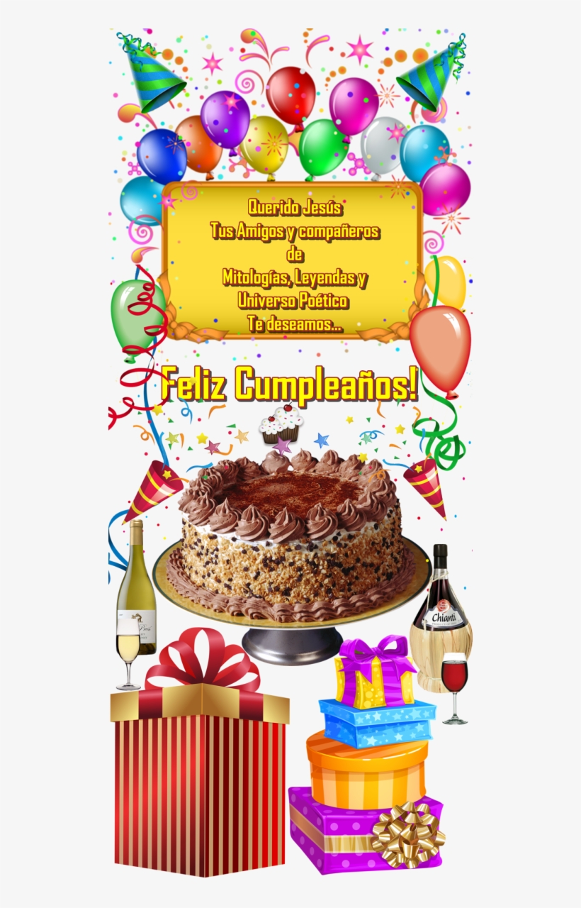 Feliz Cumpleaños, Querido Amigo - Chocolate Cake, transparent png