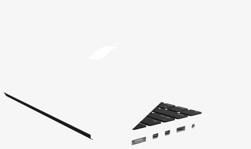 Macbook Pro 13 Inch Skin - Musical Keyboard, transparent png