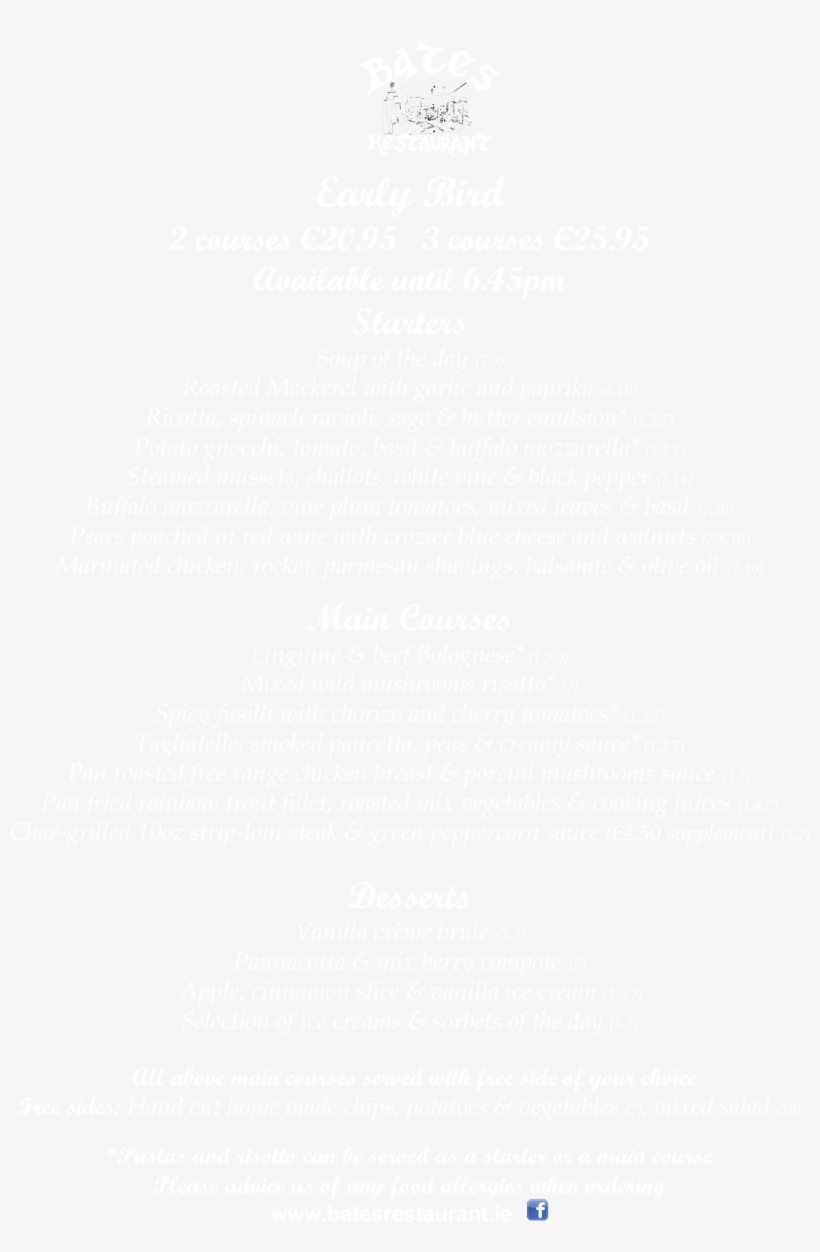 20180603 Early Bird Menu - Menu, transparent png