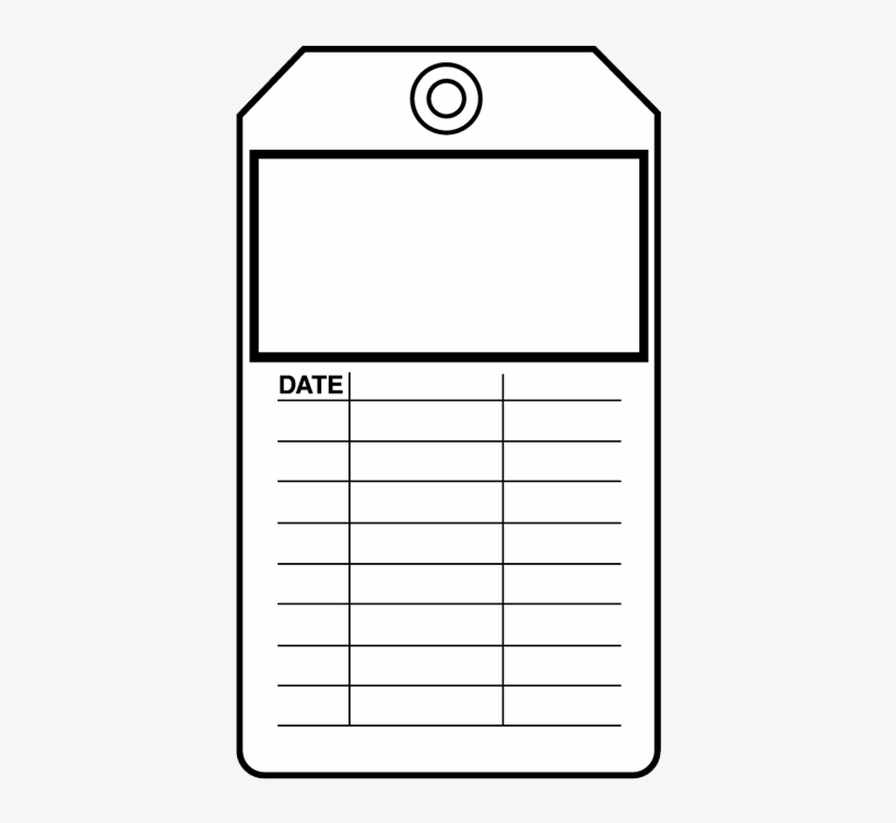 Brady Equipment Servicing Tag Blank - Musical Composition, transparent png