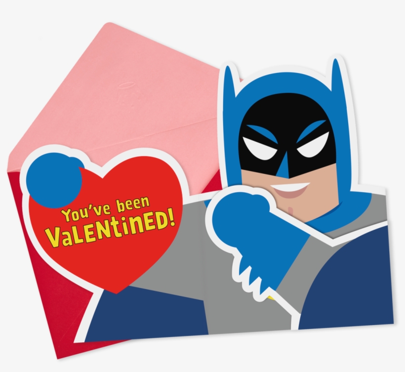 Valentine's Day Card Dc Comics™ Batman™ Pow - Cartoon, transparent png