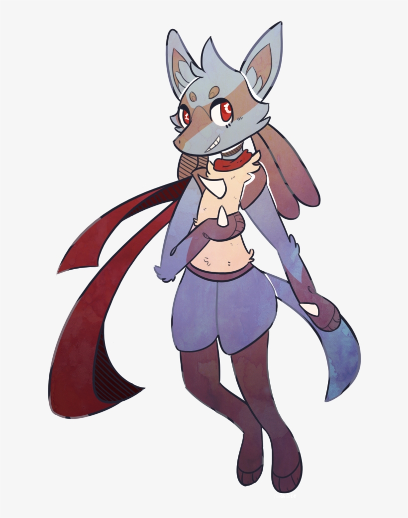 Lucario I Drew For An Old Friend - Cartoon, transparent png
