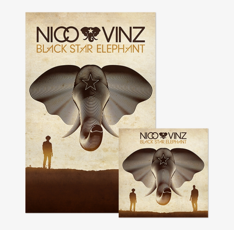 Nico & Vinz Black Star Elephant, transparent png